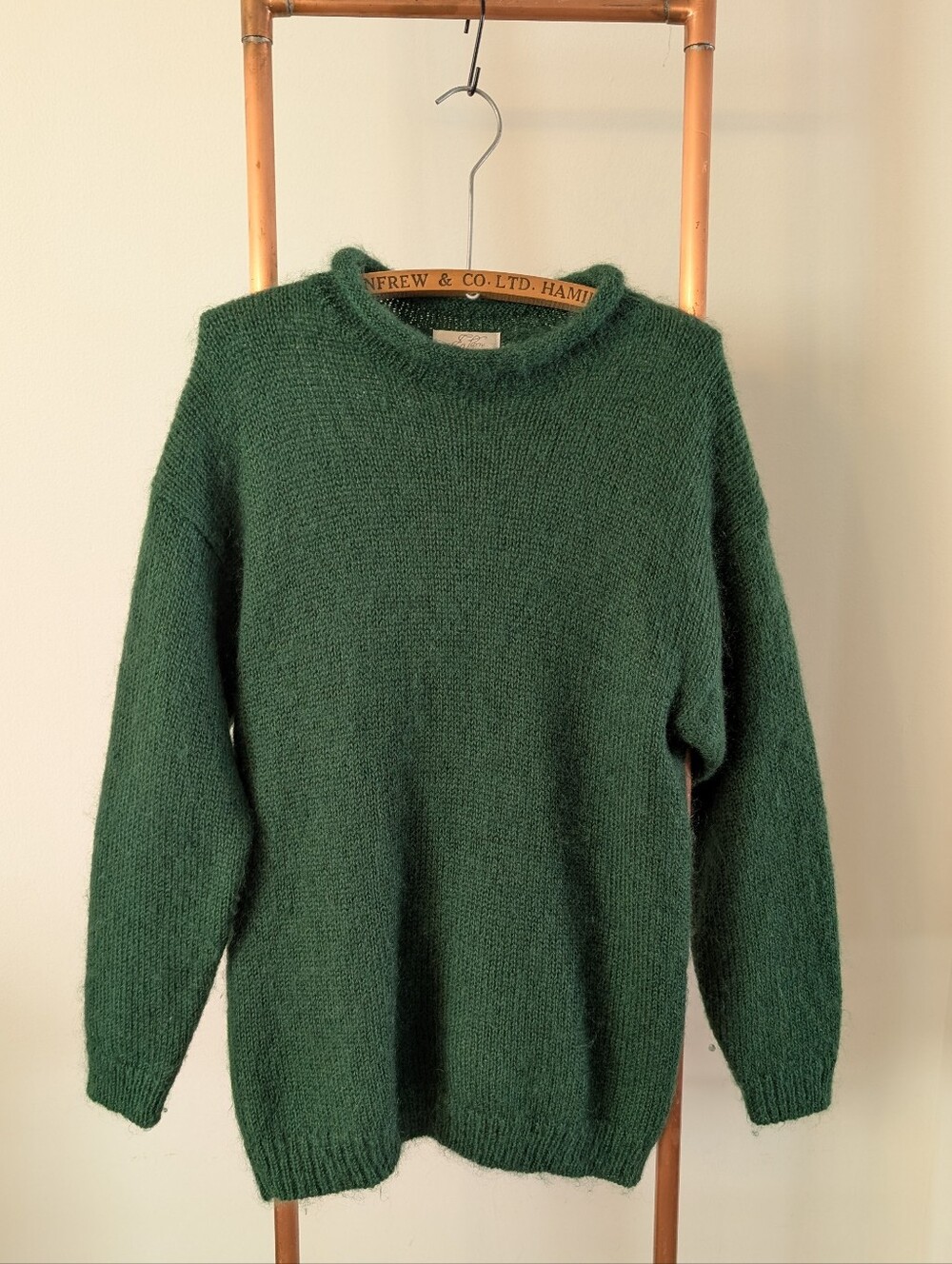 🔥MOHAIR🔥 - Vintage EATON's Green Sweater. Elegant Vintage Piece from 60s-70s